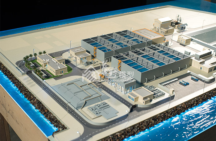 巴林污水处理厂-规划沙盘模型